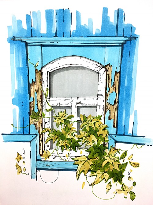 [Дарья Куцаева] Архитектурный скетчинг маркерами. _0.jpg